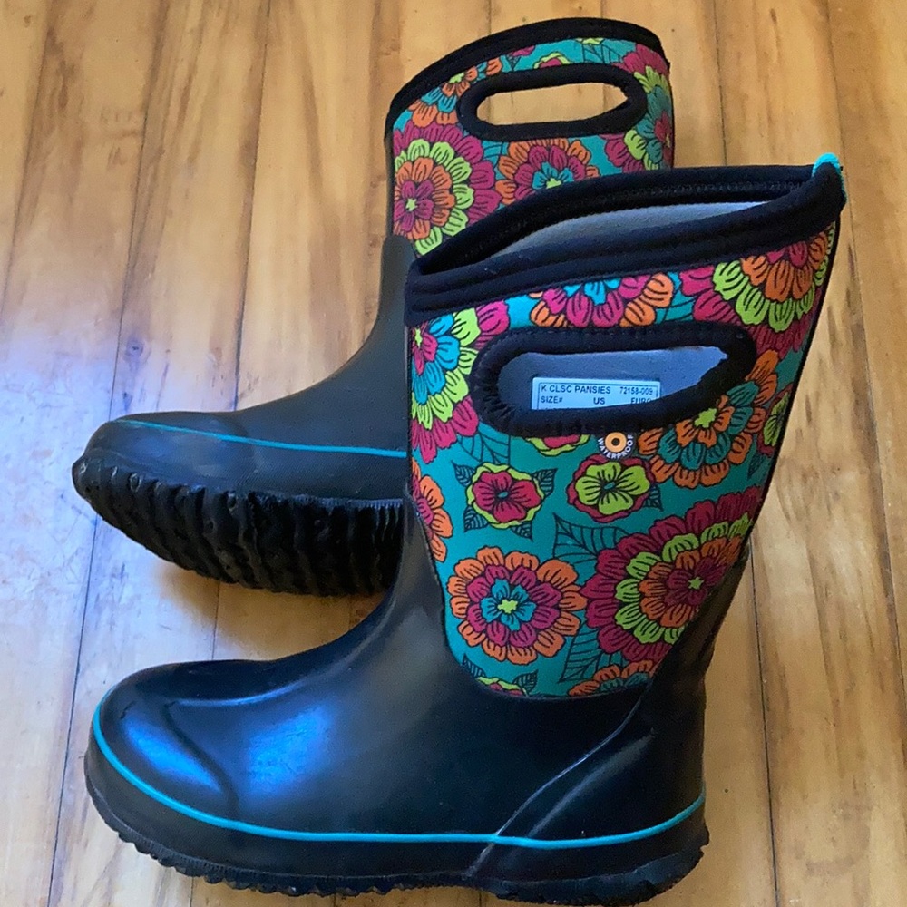 BOGS - Child Classic High Waterproof Insulated Rubber Neoprene Size 2